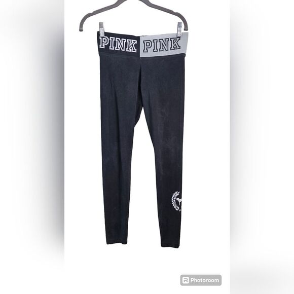 PINK Victoria's Secret Black Leggings - Picture 1 of 5